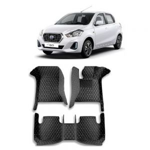 Floor Mats for Datsun Go - black 